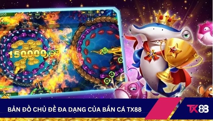 Bản đồ chủ đề đa dạng của bắn cá TX88