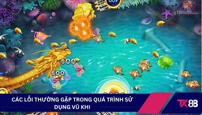 Các lỗi thường gặp trong quá trình sử dụng vũ khi