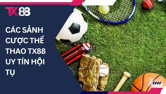 Các sảnh cược thể thao TX88 uy tín hội tụ