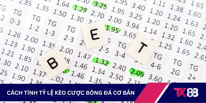 Cách tính tỷ lệ kèo cược bóng đá cơ bản